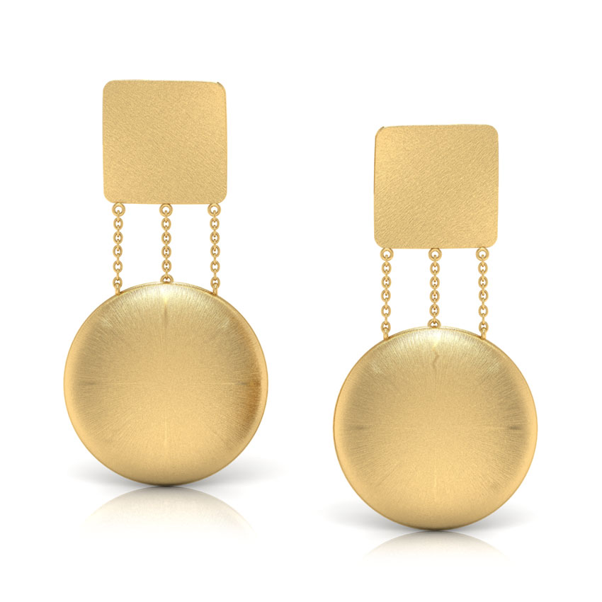 Akira Stamped Drop Earrings