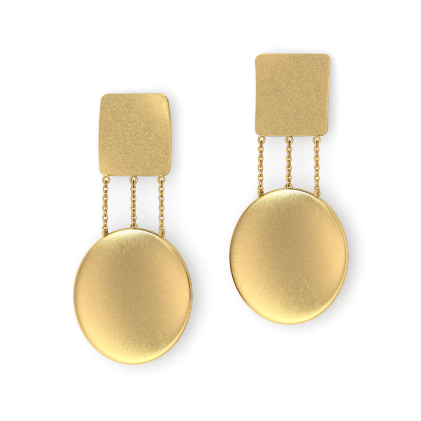 Akira Stamped Drop Earrings