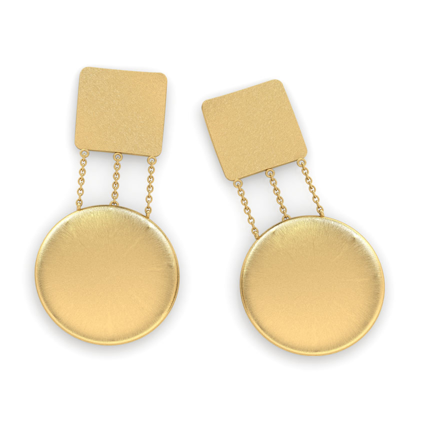 Akira Stamped Drop Earrings