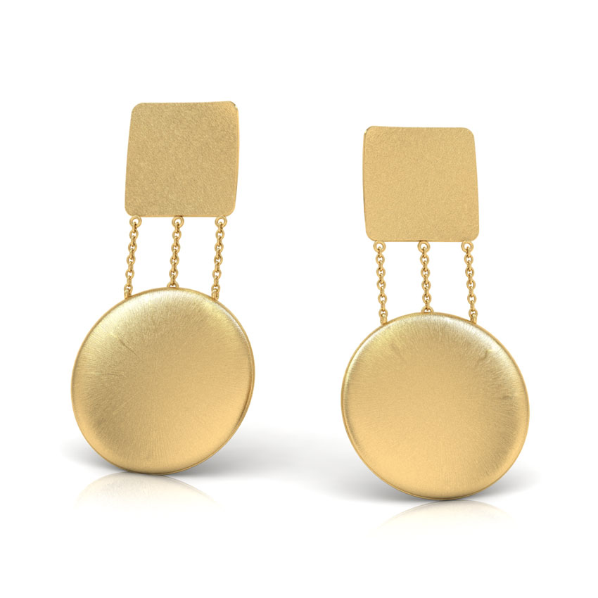 Akira Stamped Drop Earrings