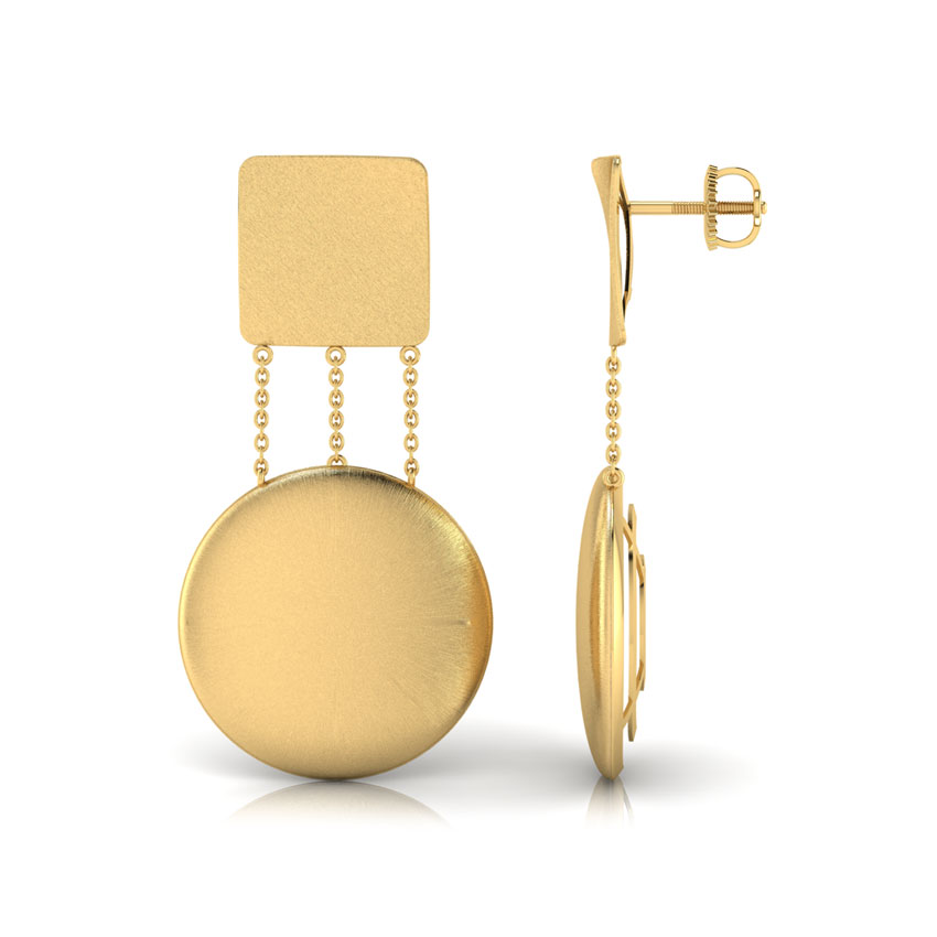 Akira Stamped Drop Earrings