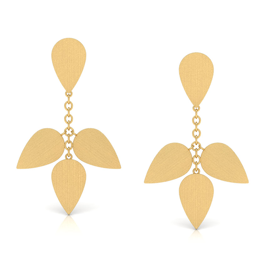 Alanna Stamped Drop Earrings