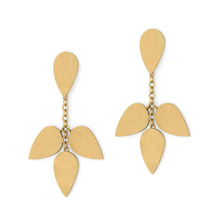 Alanna Stamped Drop Earrings