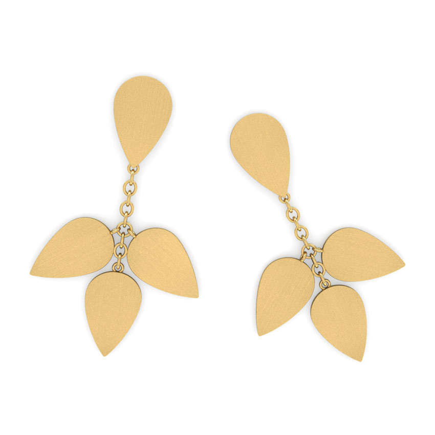 Alanna Stamped Drop Earrings