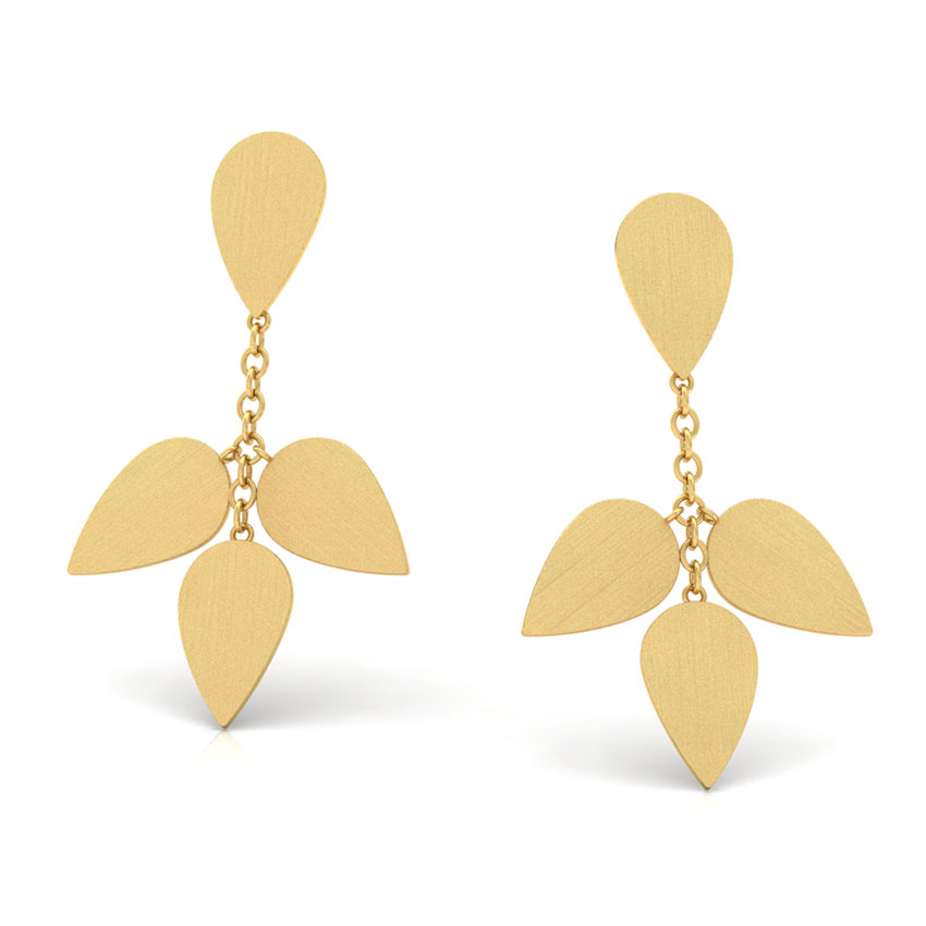 Alanna Stamped Drop Earrings