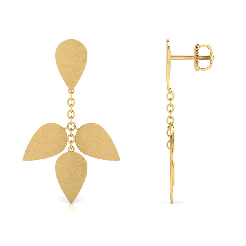 Alanna Stamped Drop Earrings