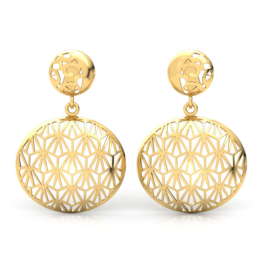 Amber Cutout Drop Earrings