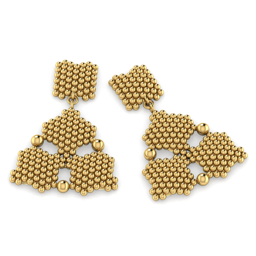 Trio Jharokha Stud Earrings