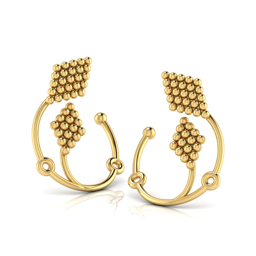Duo Jharokha Hoop Earrings Duo Jharokha Hoop Earrings