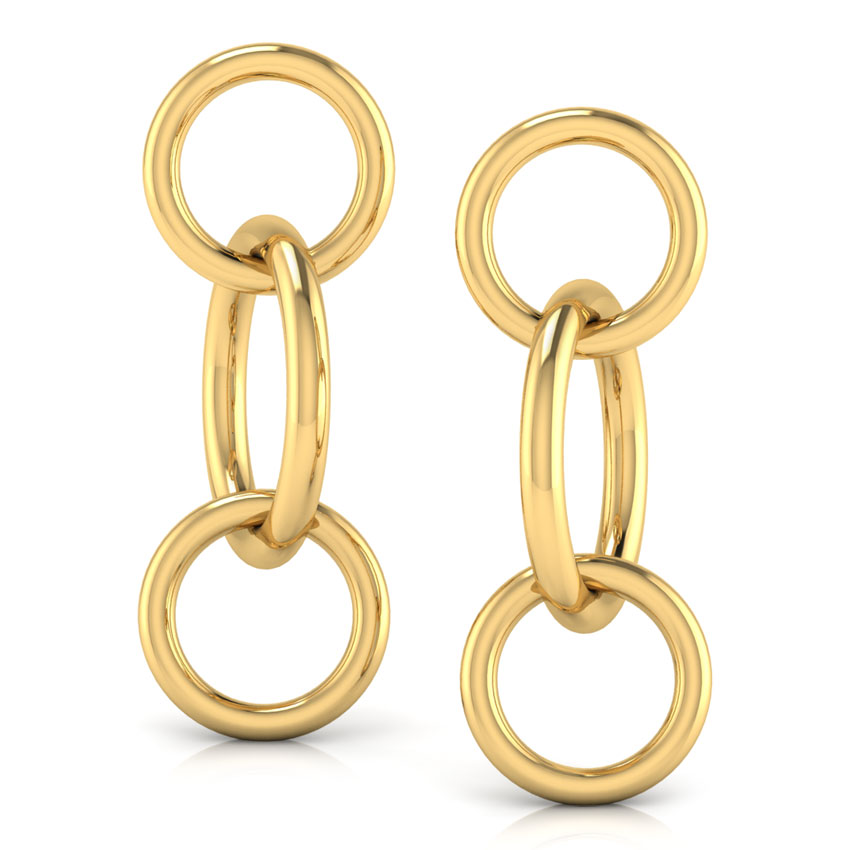 Entwined 'O' Drop Earrings