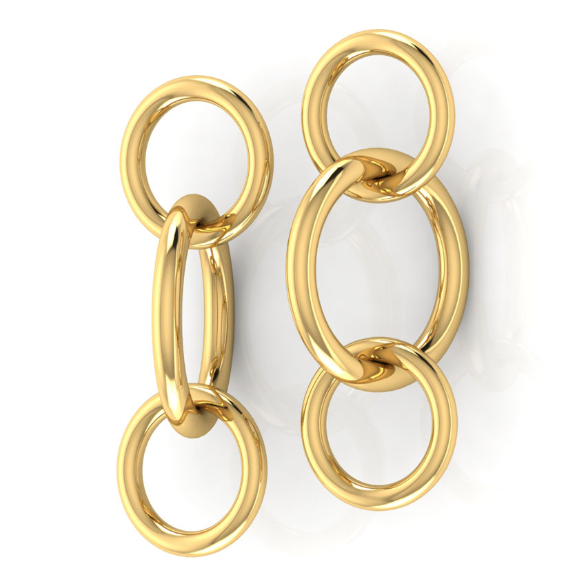 Entwined 'O' Drop Earrings
