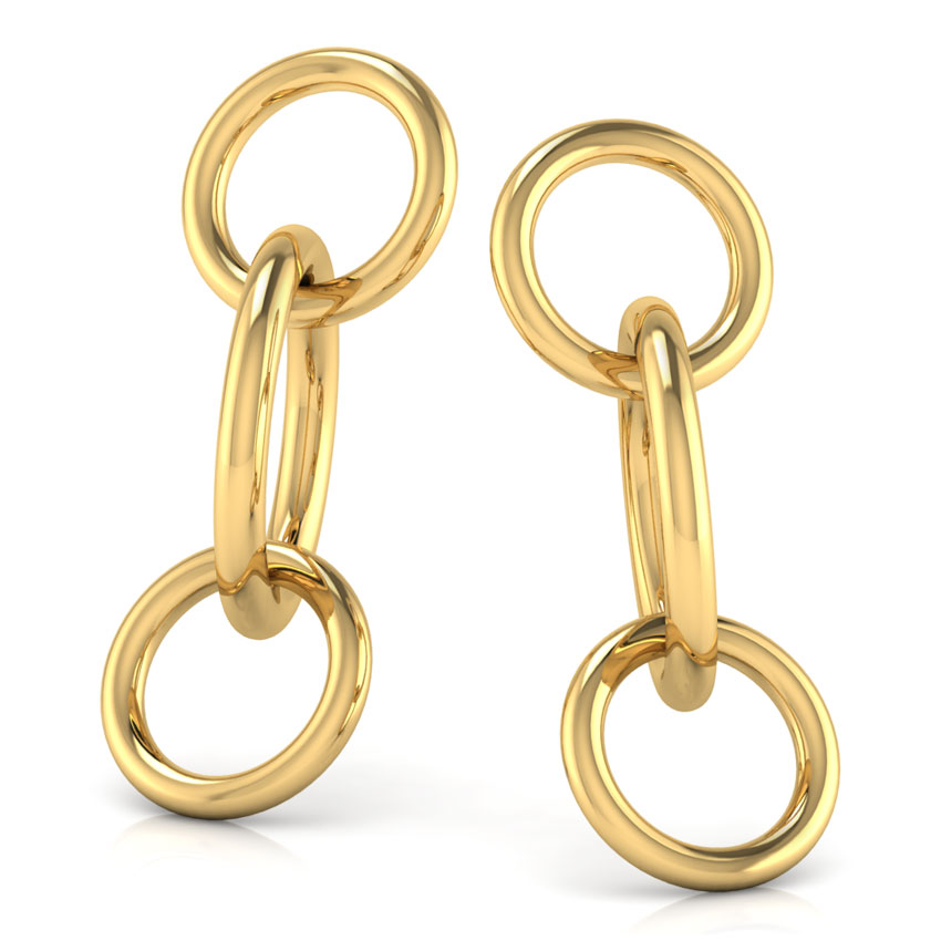 Entwined 'O' Drop Earrings