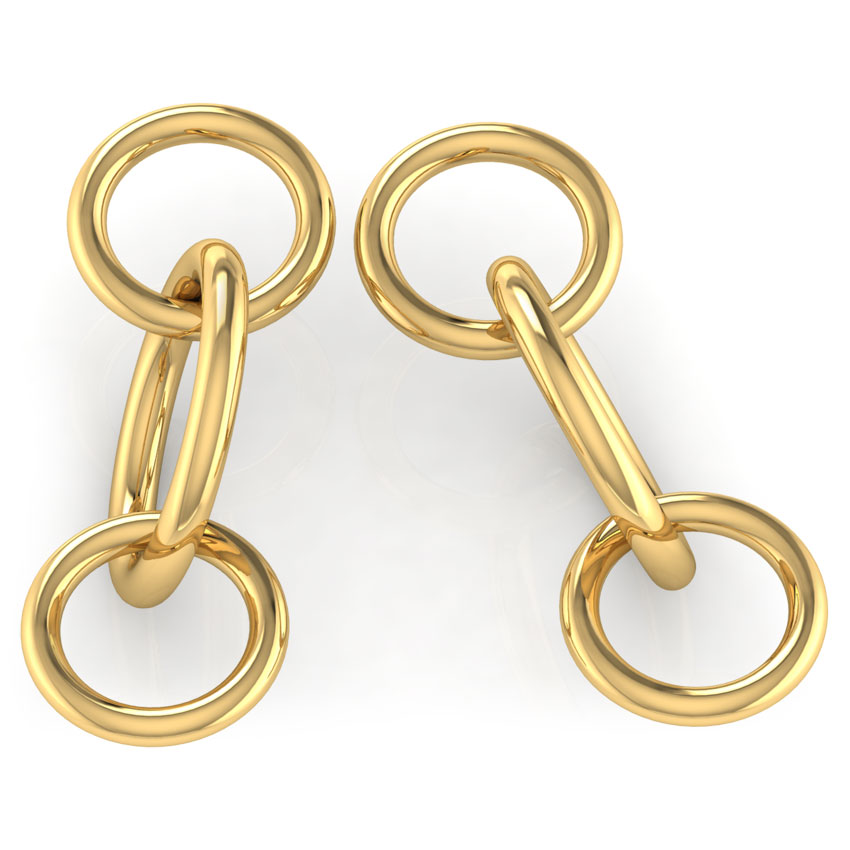 Entwined 'O' Drop Earrings