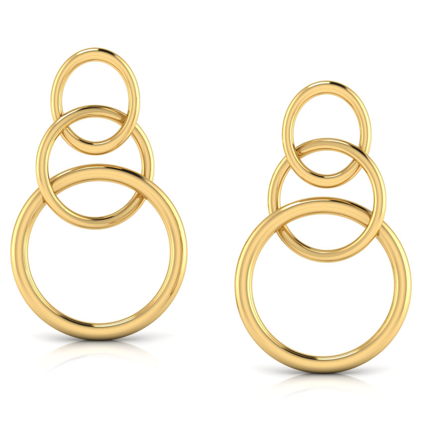 Interlinked 'O' Drop Earrings