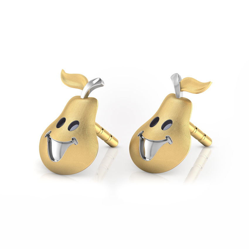 Happy Pear Stud Earrings