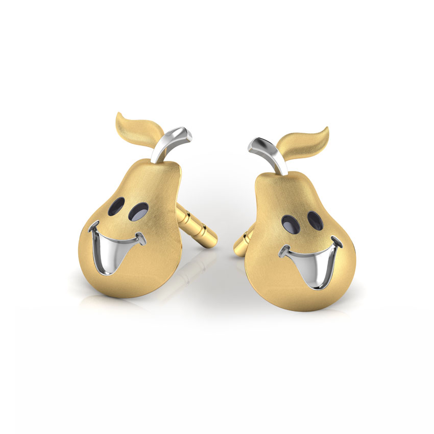 Happy Pear Stud Earrings