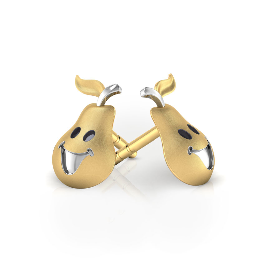Happy Pear Stud Earrings