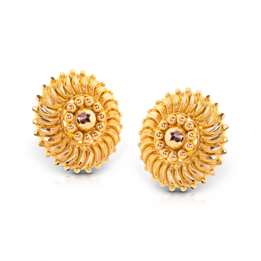 Kitui Grand Gold Stud Earrings