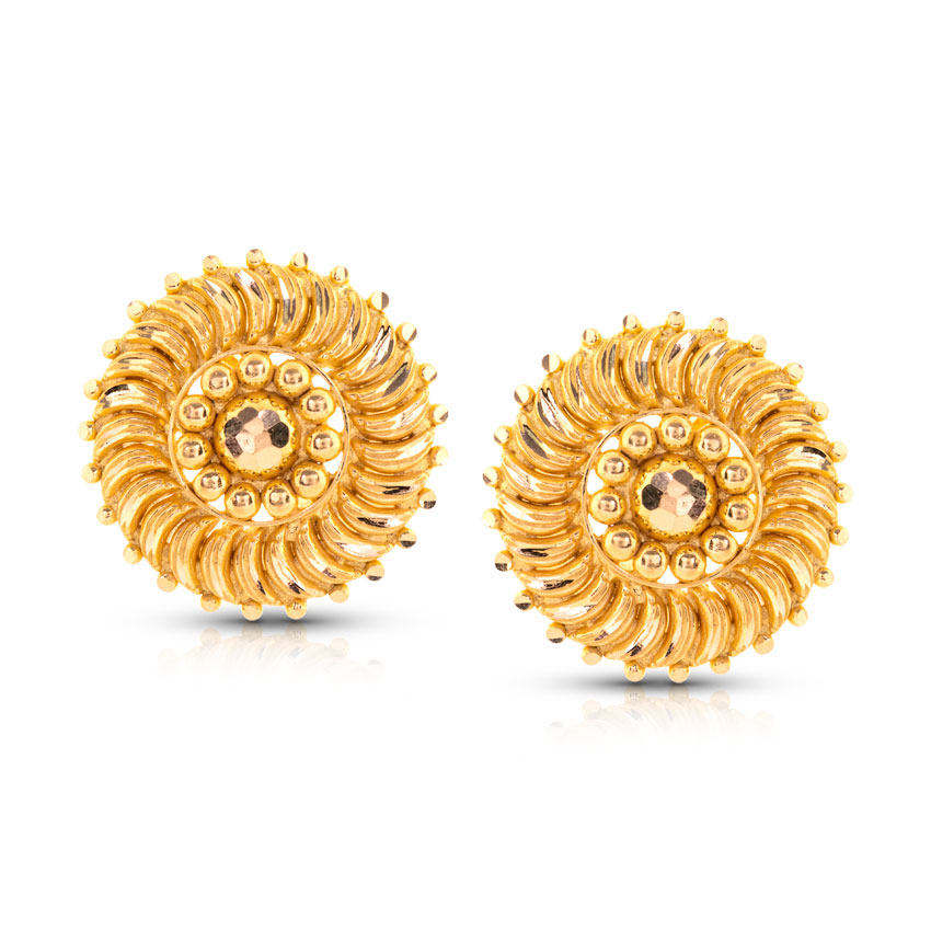 Kitui Grand Gold Stud Earrings