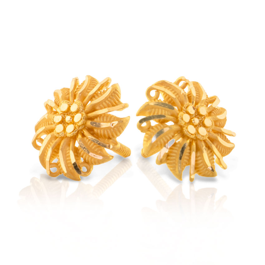 Elika Array Gold Stud Earrings