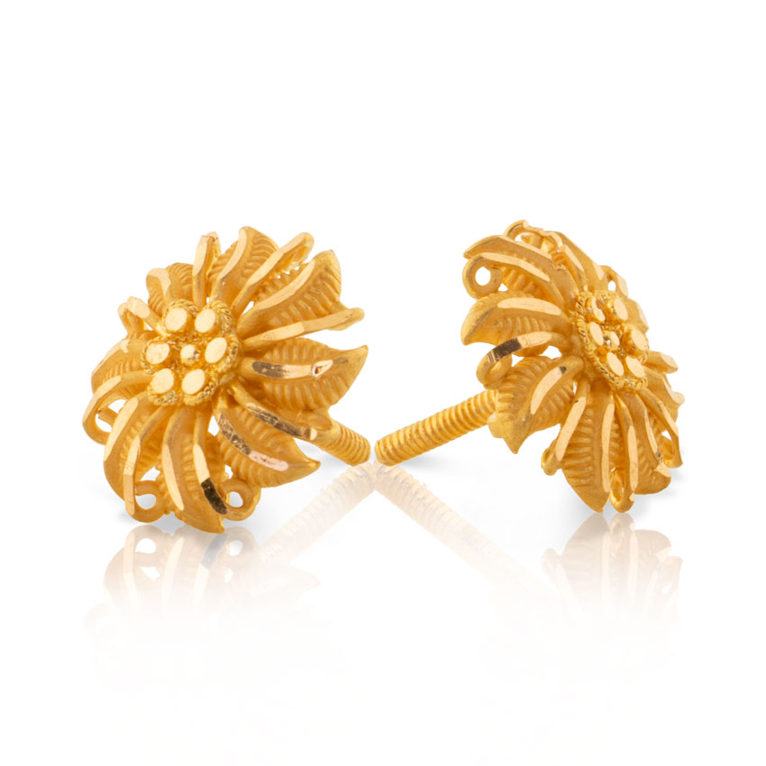 Elika Array Gold Stud Earrings