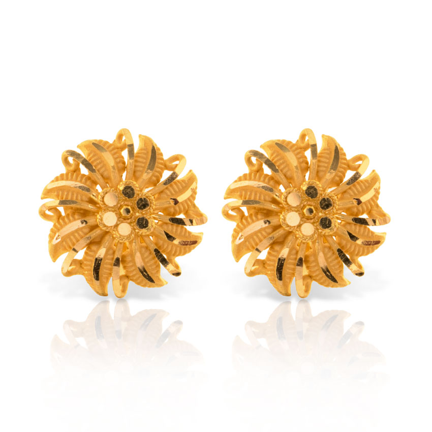 Elika Array Gold Stud Earrings
