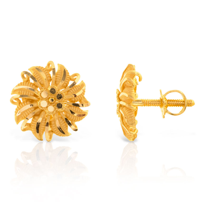 Elika Array Gold Stud Earrings