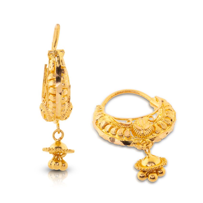 Ahana Beaded Gold Drop Earrings Ahana Beaded Gold Drop Earrings