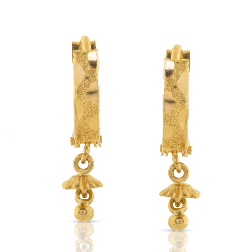 Akula Beaded Gold Drop Earrings Akula Beaded Gold Drop Earrings