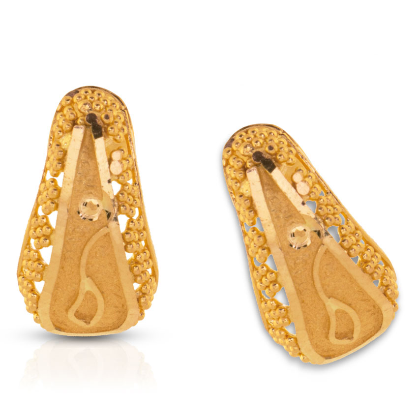 Akuti Granulated Gold Earrings