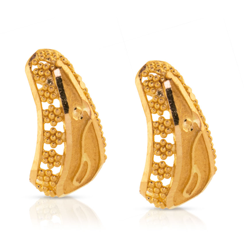 Akuti Granulated Gold Earrings