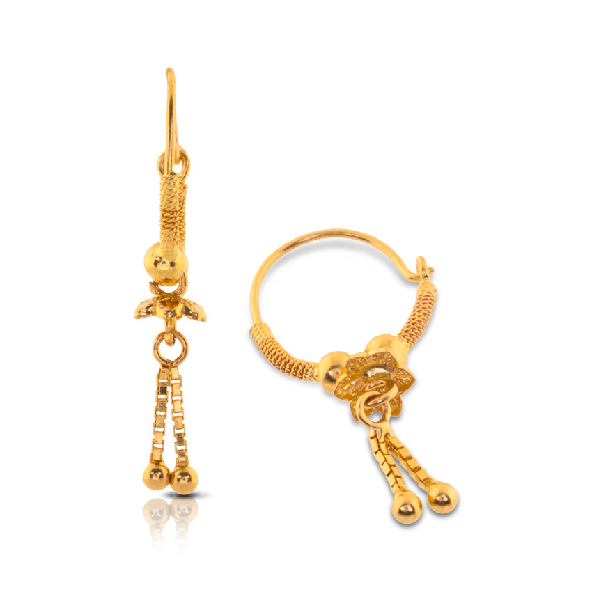 Chetsi Beaded Gold Hoop Earrings Chetsi Beaded Gold Hoop Earrings