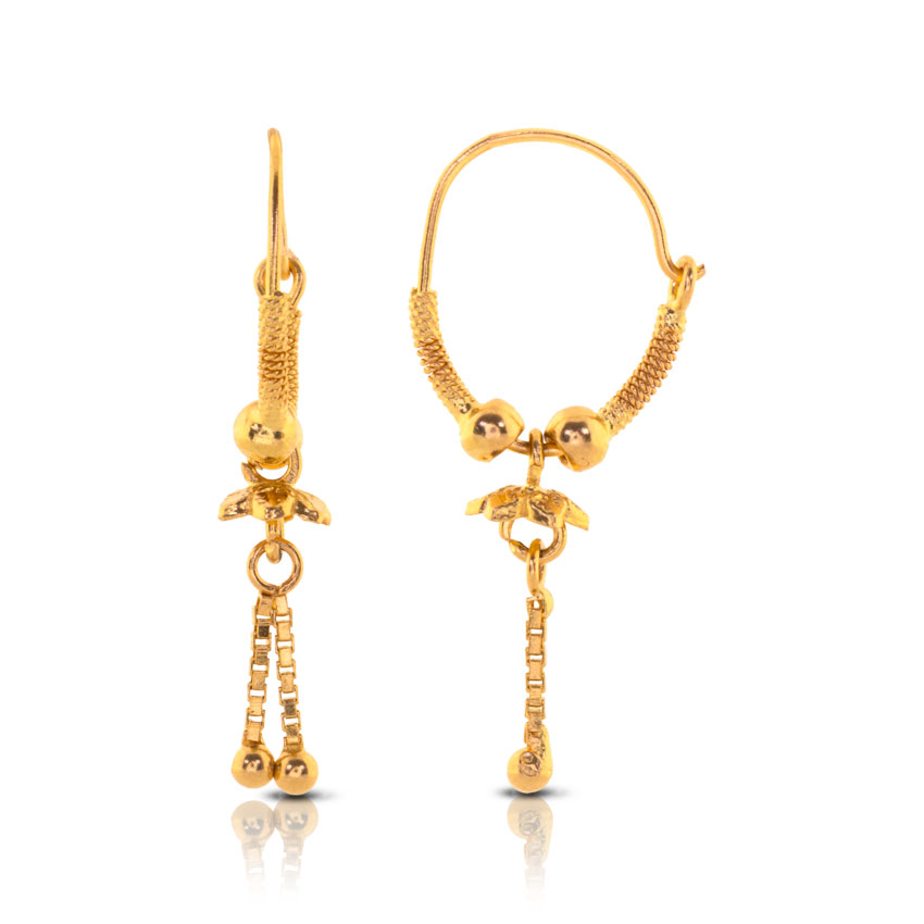 Chetsi Beaded Gold Hoop Earrings Chetsi Beaded Gold Hoop Earrings