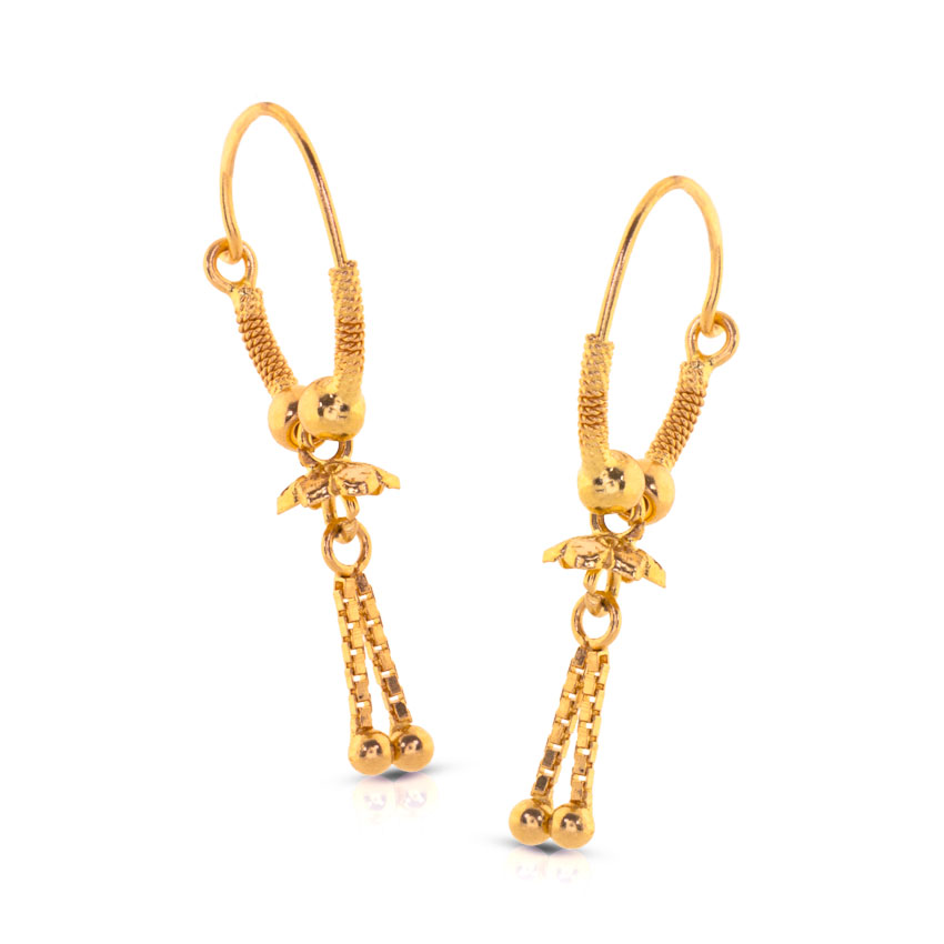 Chetsi Beaded Gold Hoop Earrings Chetsi Beaded Gold Hoop Earrings