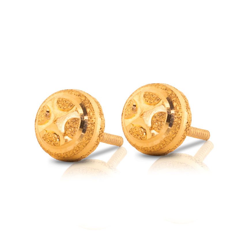 Jasia Beaded Gold Stud Earrings