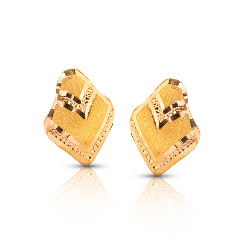 Arna Shine Gold Stud Earrings
