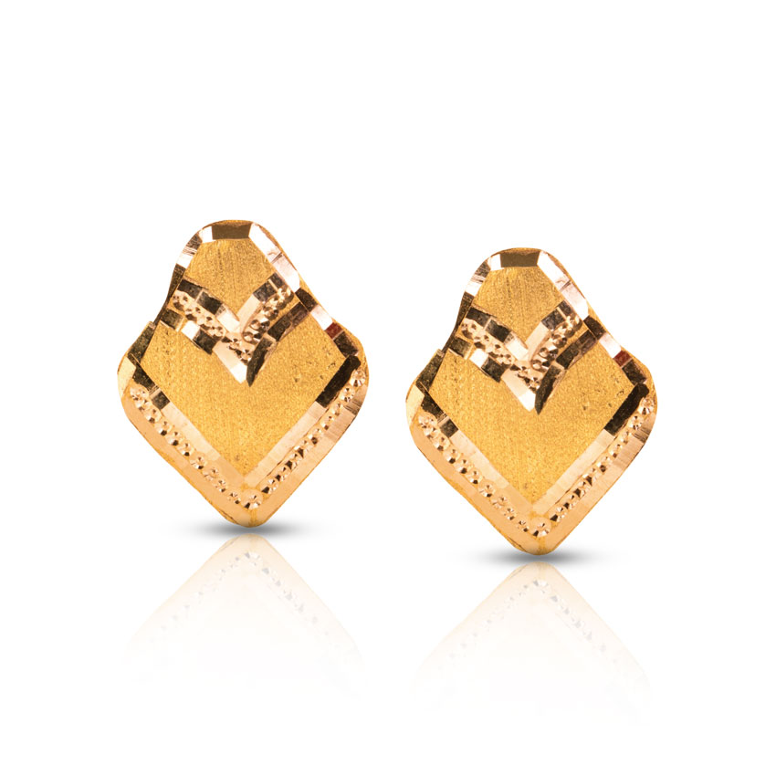 Arna Shine Gold Stud Earrings