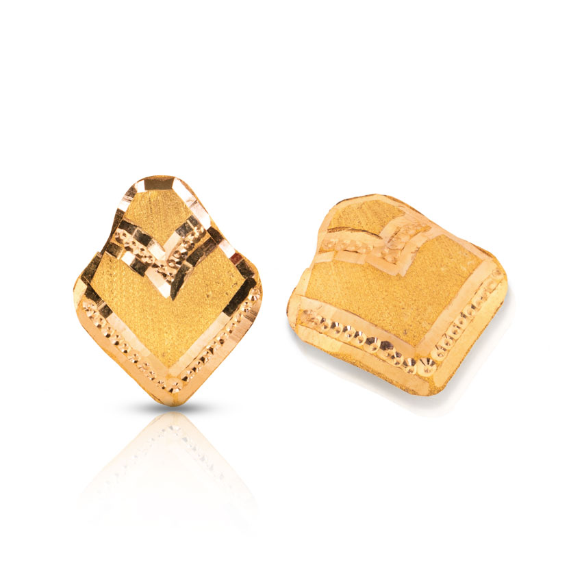 Arna Shine Gold Stud Earrings