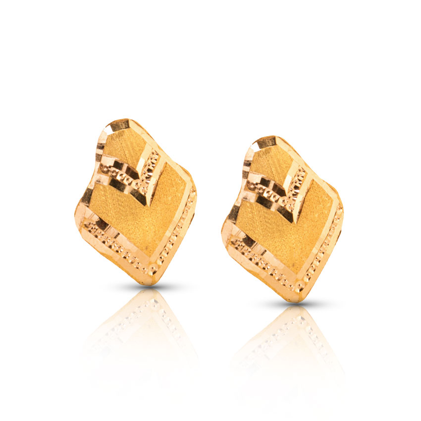 Arna Shine Gold Stud Earrings