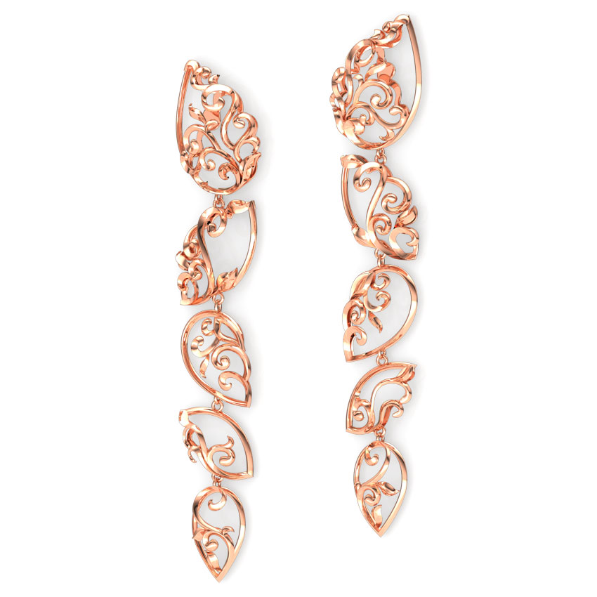 Raindrop Filigree Drop Earrings