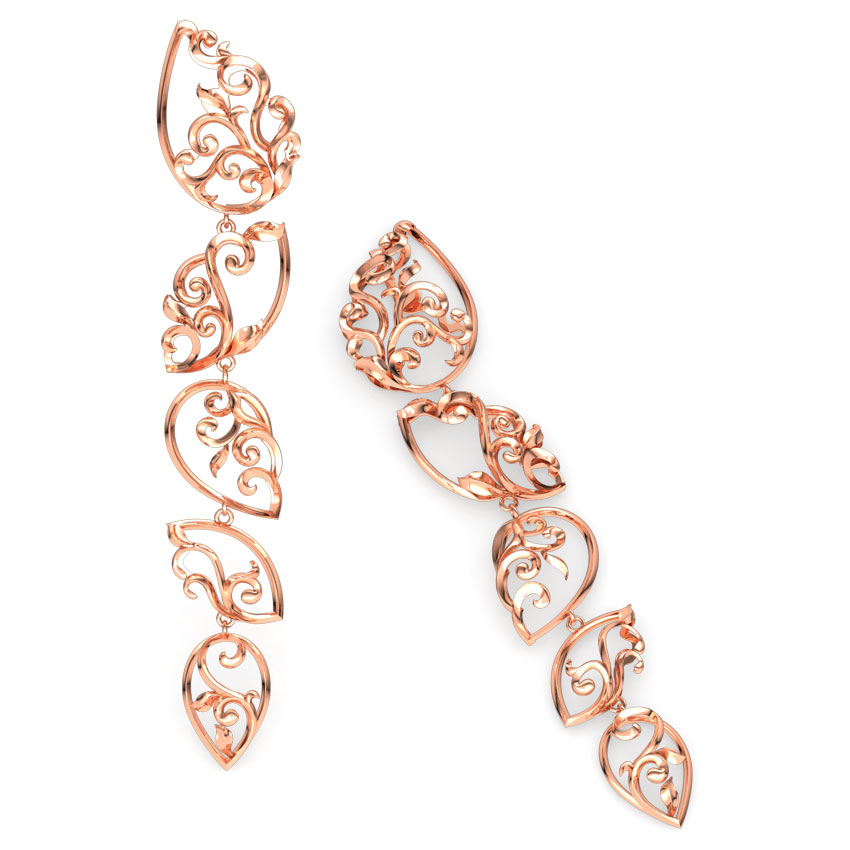 Raindrop Filigree Drop Earrings Raindrop Filigree Drop Earrings