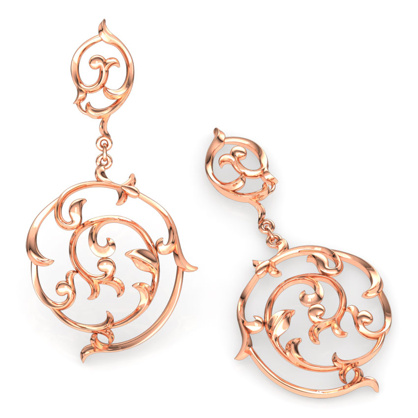 Twain Filigree Drop Earrings