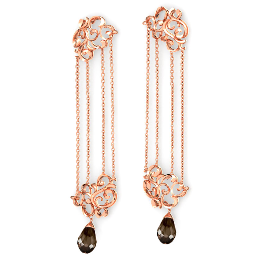 Exquisite Filigree Chandelier Earrings