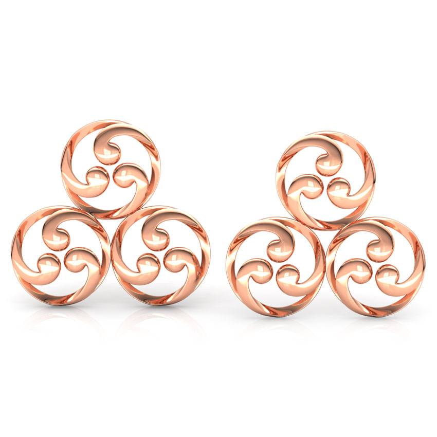 Trinity Filigree Stud Earrings
