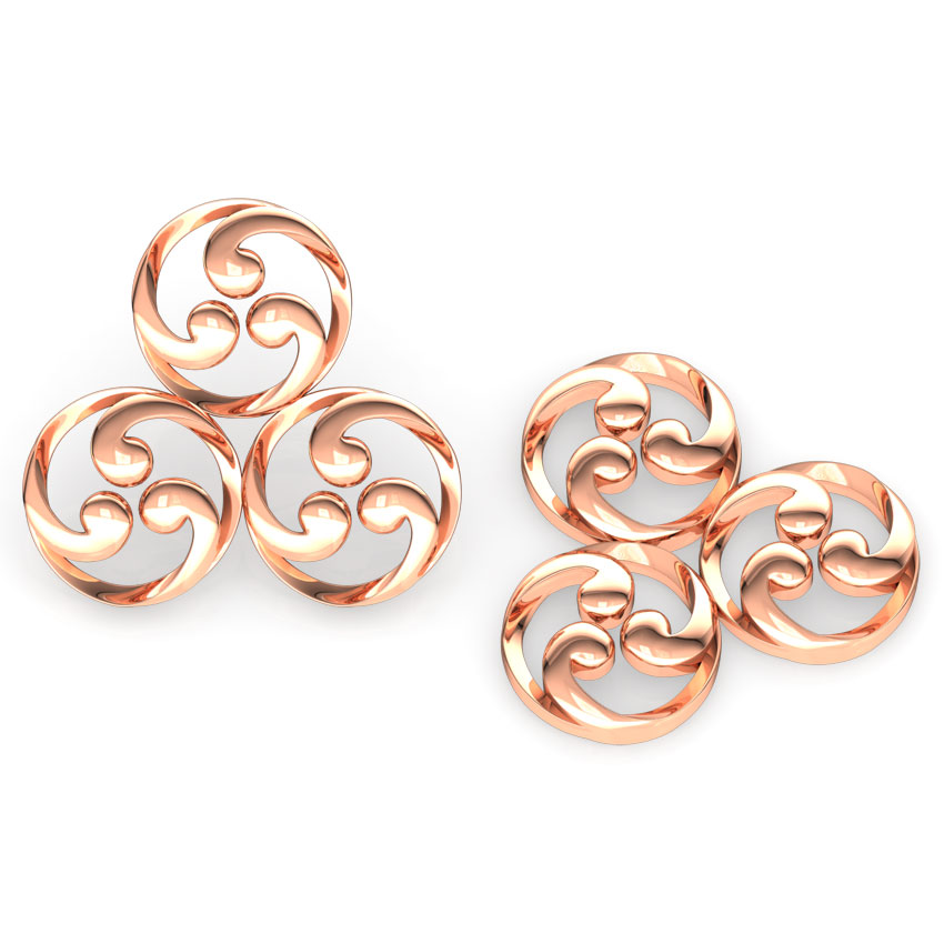 Trinity Filigree Stud Earrings