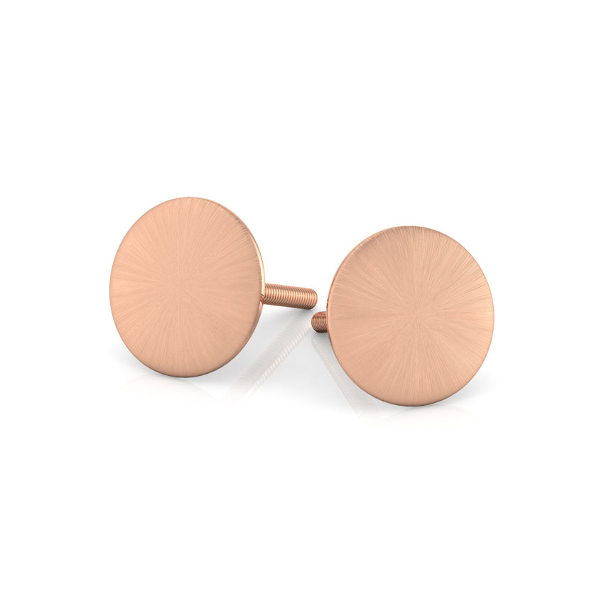 Beth Stamped Gold Stud Earrings