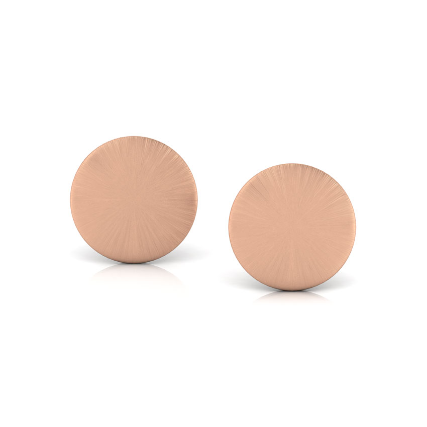 Beth Stamped Gold Stud Earrings