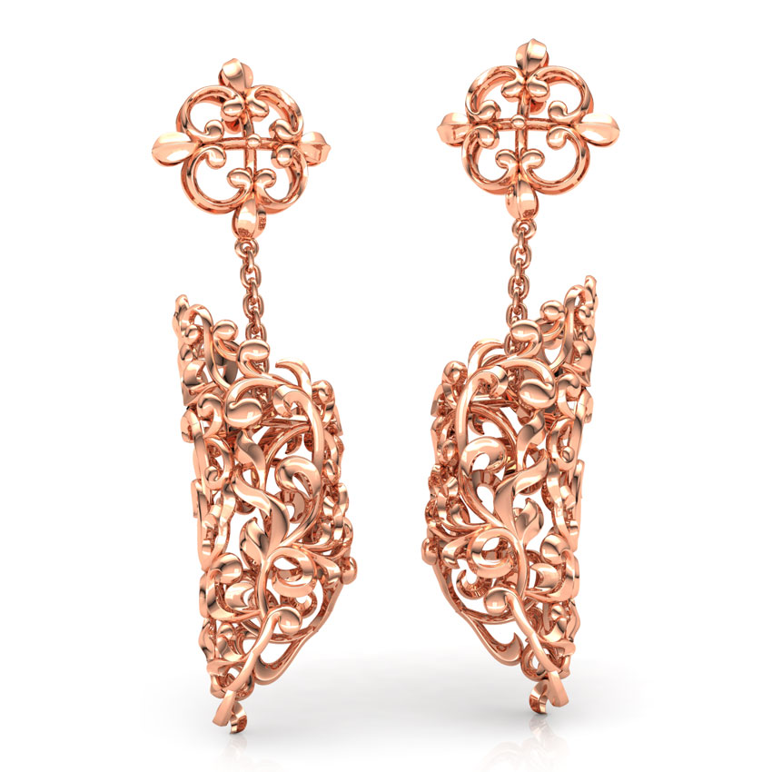 Cylindrical Filigree Jhumkas