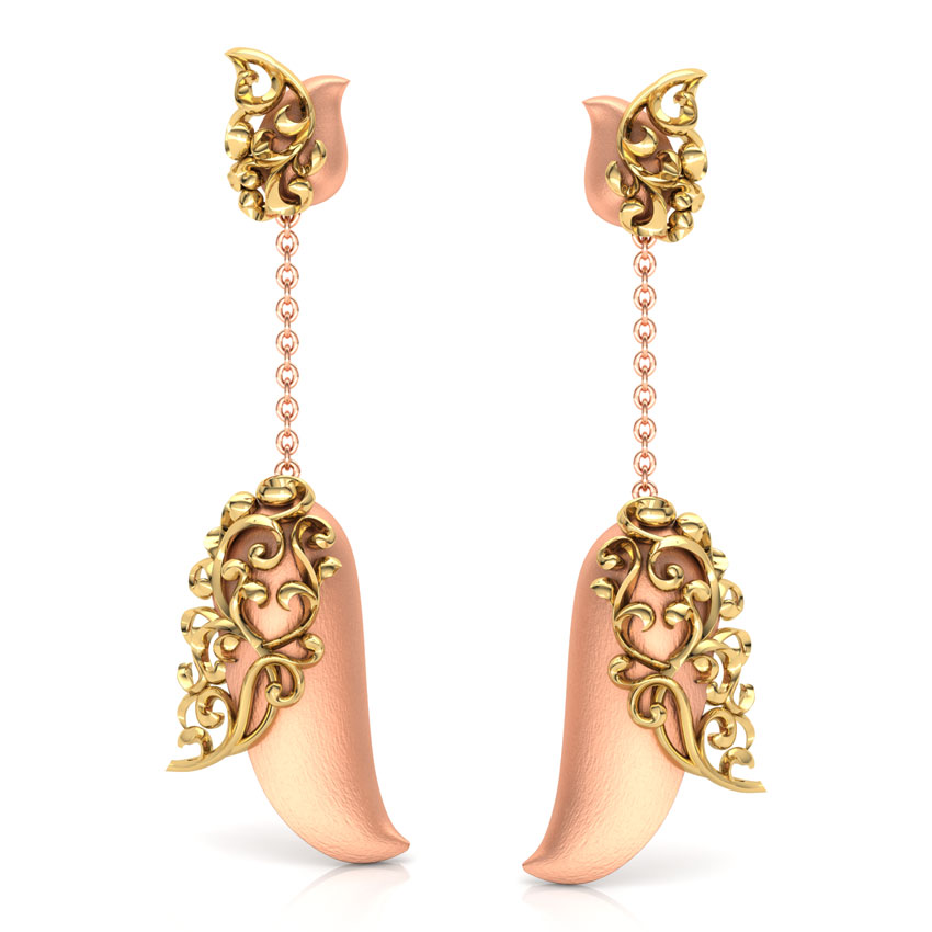 Floral Filigree Jhumkas