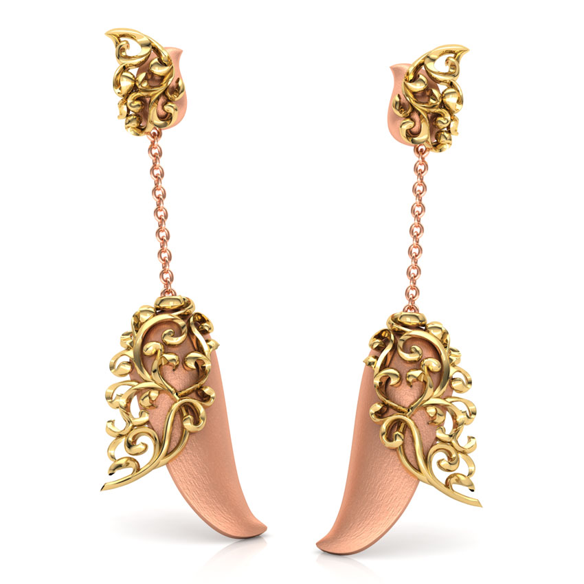 Floral Filigree Jhumkas